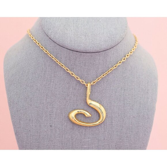 Vintage Stylish Symbolic Necklace | Gold Tone Necklace | 26 inch | Avon | H23 - Picture 2 of 4